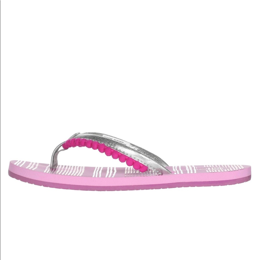 NWT Reef Kids Pom Pom Flip Flop - Picture 2 of 7